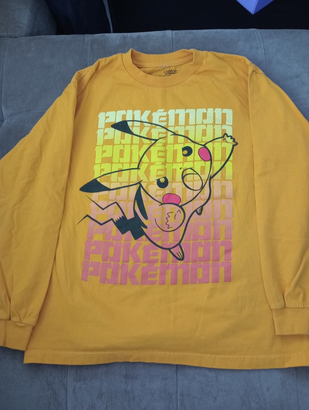 Kids - Yellow Pikachu Long Sleeve